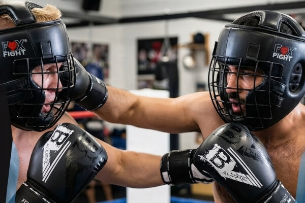 MMA Ausrüstung in Kampf