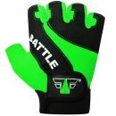 FOX-FIGHT BATTLE GREEN Fitness- Kraftsporthandschuhe aus echtem Leder