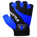 FOX-FIGHT BATTLE BLUE Fitness- Kraftsporthandschuhe aus echtem Leder S - blau