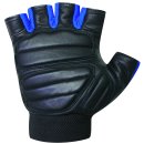 FOX-FIGHT BATTLE BLUE Fitness- Kraftsporthandschuhe aus echtem Leder M - blau