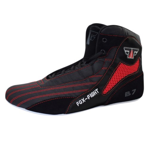 FOX-FIGHT B7 Kampfsport Schuhe aus echtem Leder schwarz