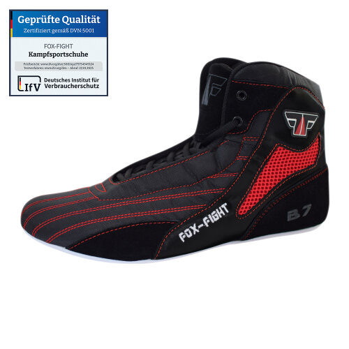 B7 Kampfsport Schuhe 45 schwarz/rot