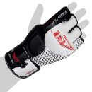FOX-FIGHT B7 MMA Handschuhe aus echtem Leder S schwarz / weiss