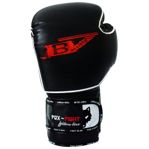 FOX-FIGHT B7 Boxhandschuhe aus echtem Leder 14 OZ schwarz