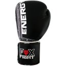 FOX-FIGHT ENERGY Boxhandschuhe aus echtem Leder 8 OZ schwarz
