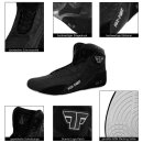 FOX-FIGHT B7 BLACK Kampfsport Schuhe aus echtem Leder 42 schwarz