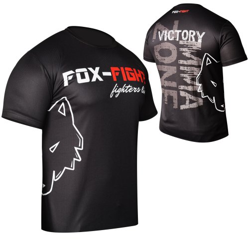 FOX-FIGHT Trainings T-Shirt Atmungsaktiv S schwarz