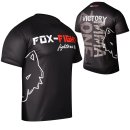 FOX-FIGHT Trainings T-Shirt Atmungsaktiv L schwarz