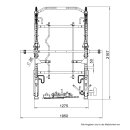 XPLON Tower5 Kraftstation Multipresse Klimmzugstation inkl. 216kg Steckgewichte mit Hantelbank Ø50mm