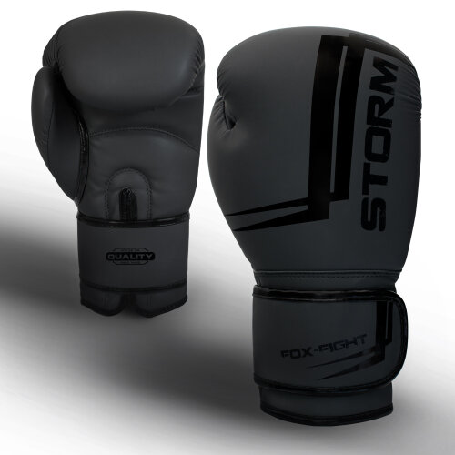 FOX-FIGHT STORM BLACK Boxhandschuhe 8 OZ schwarz
