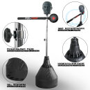 FOX-FIGHT Punchingball Dummy Kopf mit rotierenden Arm höhenverstellbar 145-190cm