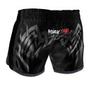 FOX-FIGHT TIGER Thai Shorts aus Satin L schwarz
