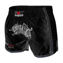 FOX-FIGHT TIGER Thai Shorts aus Satin XL schwarz