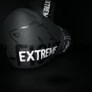 FOX-FIGHT EXTREME Boxhandschuhe aus echtem Leder 12 OZ schwarz / weiss