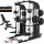XPLON Tower7 PLUS Kraftstation Multipresse Klimmzugstation inkl. 240kg Steckgewichte mit Hantelbank Ø30mm / 50mm