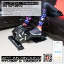 XPLON Elliptical Mini Heimtrainer Beintrainer Pedaltrainer f&uuml;r zuhause 8 Stufen Bluetooth &amp; App-Steuerung