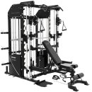 XPLON Tower6 Kraftstation Multipresse Klimmzugstation inkl. 180kg Steckgewichte Ø30mm / 50mm | Übersetzungsverhältnis 2:1 & 1:1
