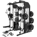 XPLON Tower6 Kraftstation Multipresse Klimmzugstation inkl. 180kg Steckgewichte Ø30mm / 50mm | Übersetzungsverhältnis 2:1 & 1:1