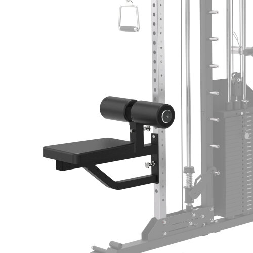 XPLON Latzug Sitz mit Knieblocker Oberschenkelfixierung Polsterrollen Tower7