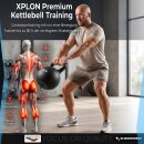 XPLON Kettlebell verstellbar 1-30 kg Kugelhantel...