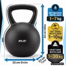 XPLON Kettlebell verstellbar 1-30 kg Kugelhantel fürs Home Gym Workout