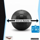 XPLON Wasser-Medizinball 3–20,5 kg – befüllbarer Medizinball mit Wasser 33,8 cm schwarz