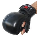 FOX-FIGHT Shooto MMA Handschuhe aus echtem Leder S - schwarz