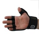 FOX-FIGHT Shooto MMA Handschuhe aus echtem Leder L - schwarz