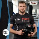 FOX-FIGHT Kopfschutz mit Bügel Nasenschutz aus echtem Leder
