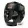 FOX-FIGHT PRO Kopfschutz Full Face aus echtem Leder S / M - schwarz