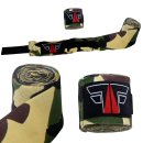 FOX-FIGHT Bandagen Handbandagen Milit&auml;r Camouflage 4,5m