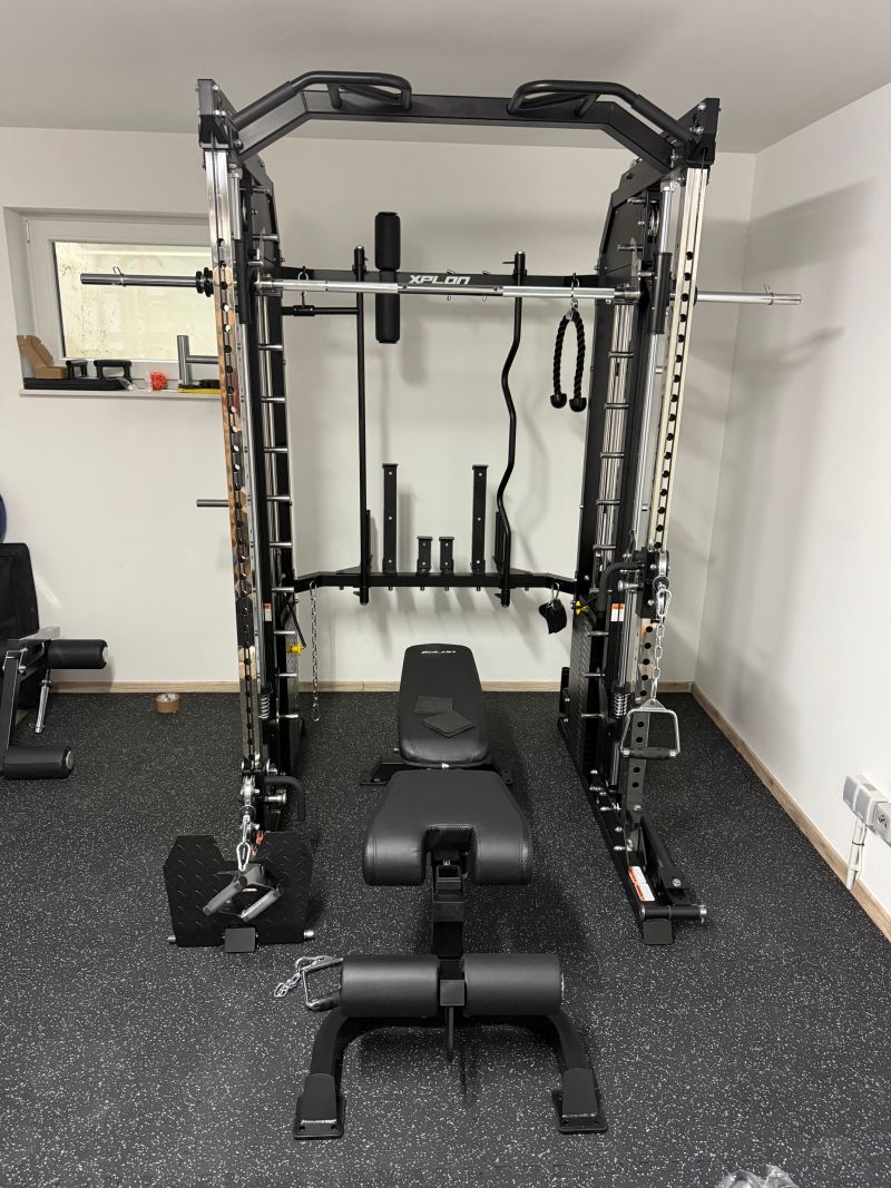 Kundenbild zu XPLON-Tower7-PLUS-Kraftstation-Multipresse-Klimmzugstation-inkl-240kg-Steckgewichte-mit-Hantelbank-O30mm-50mm, Titel: Mein Tower